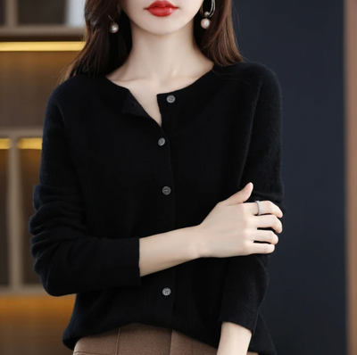 Annika – woll-cardigan – weiche und stilvolle damen-wolljacke für herbst und winter