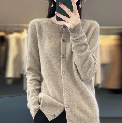 Annika – woll-cardigan – weiche und stilvolle damen-wolljacke für herbst und winter