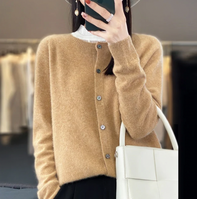 Annika – woll-cardigan – weiche und stilvolle damen-wolljacke für herbst und winter