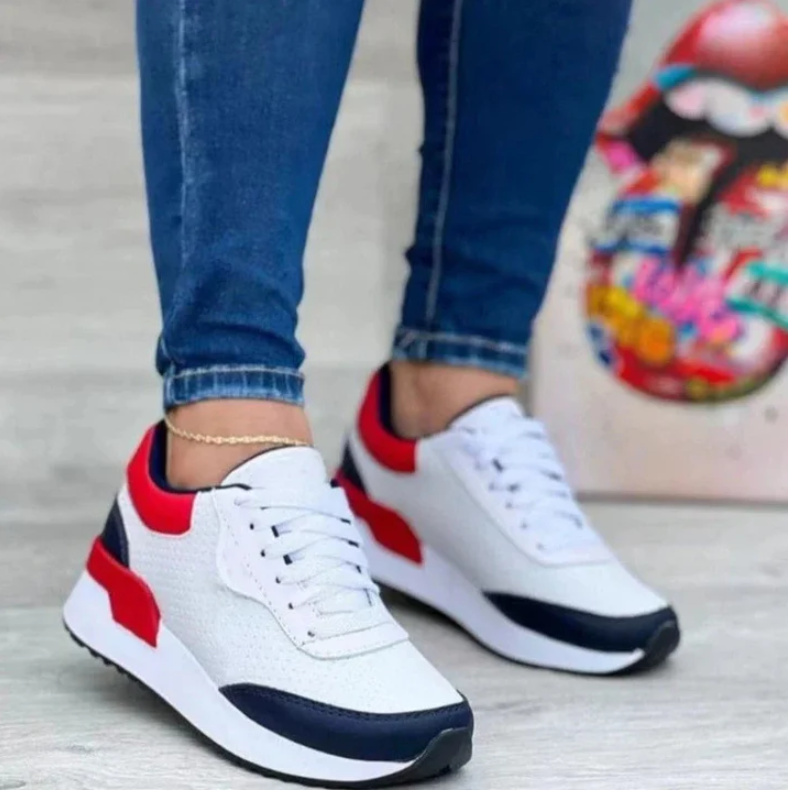 Darja - dreifarbige damen-sneaker mit modernem design – sneakers