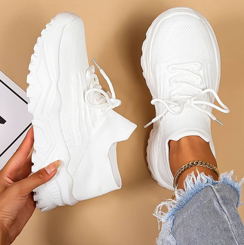 Lässige sneaker mit zusätzlicher fußunterstützung für damen