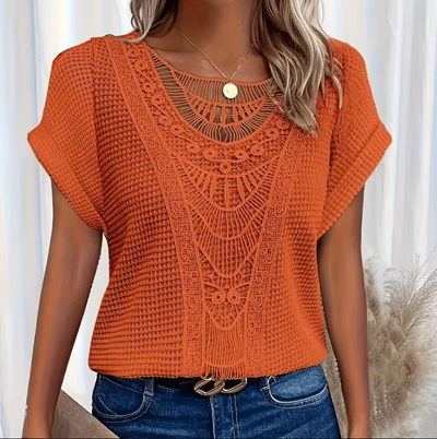Luxuriöse luftige bluse für damen