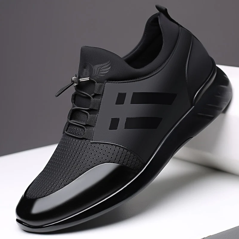 Bequemer orthopädischer premium-herrenschuh aus leder
