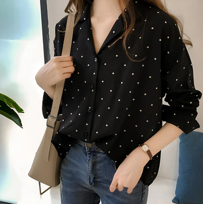 Leandra | verspielte polka-dot-bluse