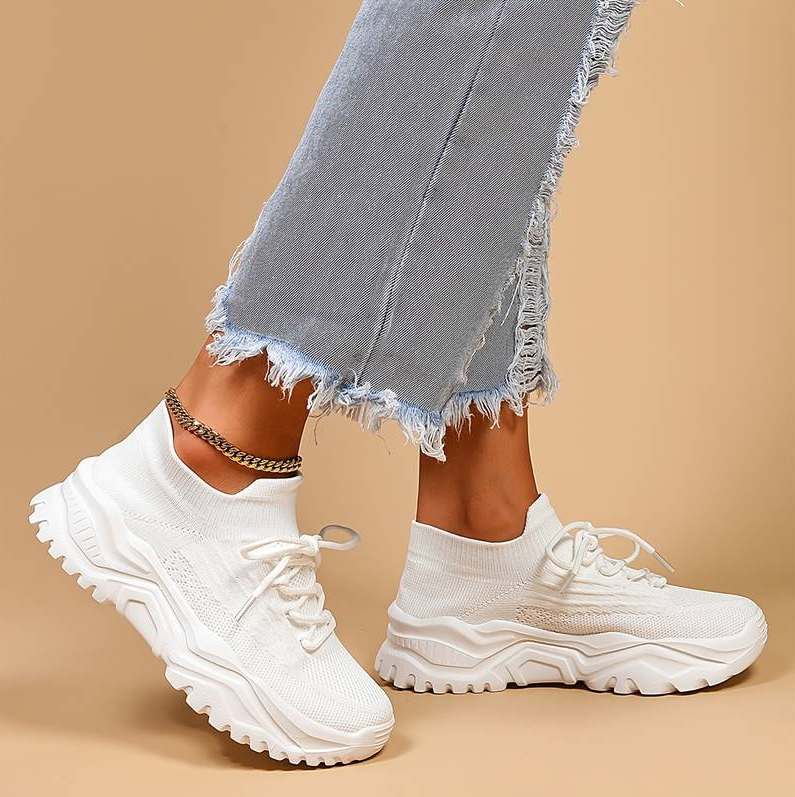 Lässige sneaker mit zusätzlicher fußunterstützung für damen