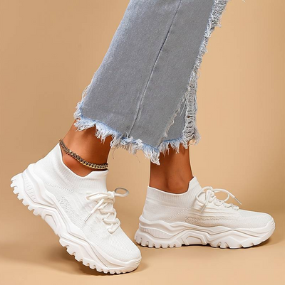 Lässige sneaker mit zusätzlicher fußunterstützung für damen