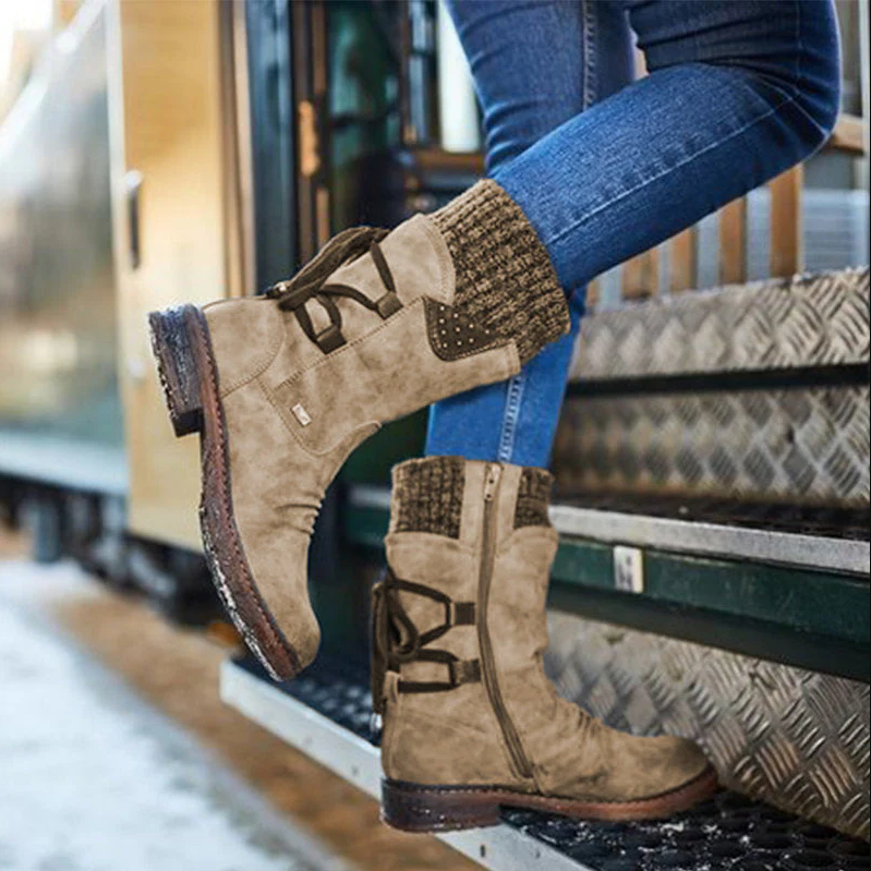 Stilvolle warme winterstiefel für frauen