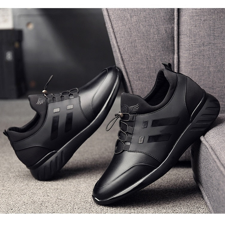 Bequemer orthopädischer premium-herrenschuh aus leder