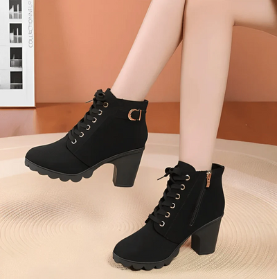 Damenstiefeletten mit schnürsenkeln