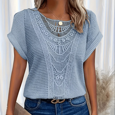Luxuriöse luftige bluse für damen
