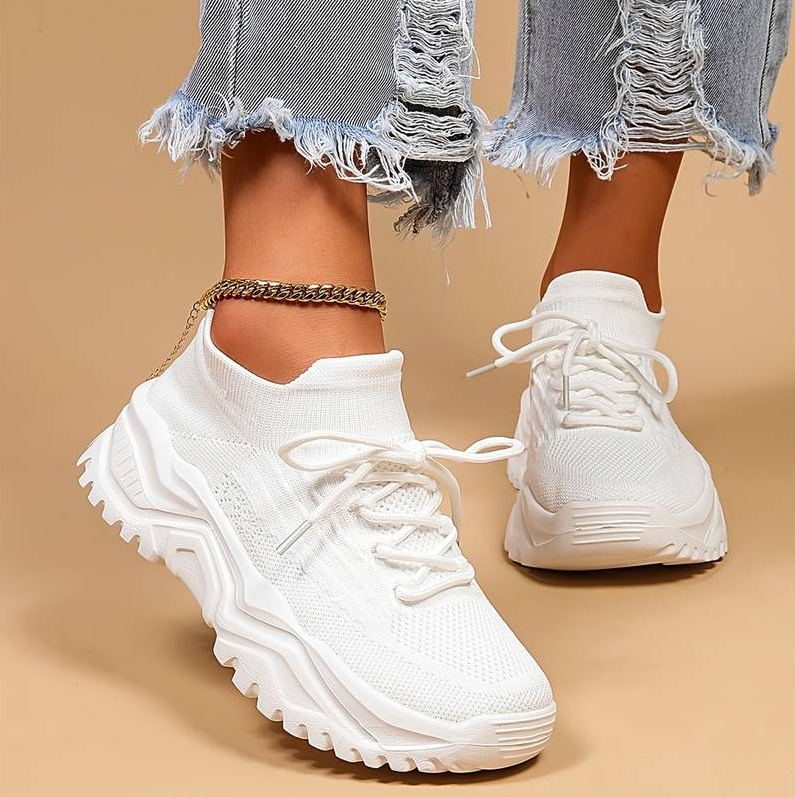 Lässige sneaker mit zusätzlicher fußunterstützung für damen