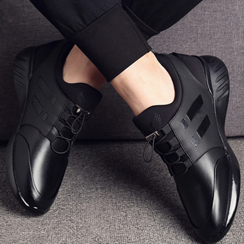 Bequemer orthopädischer premium-herrenschuh aus leder