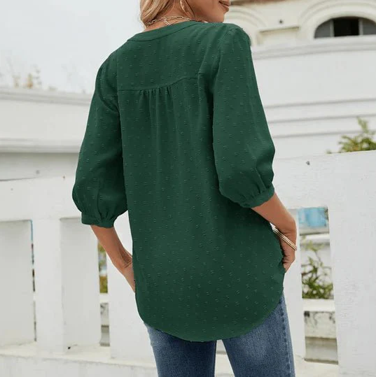 Femma – wunderschöne patchwork-damenbluse für jeden anlass
