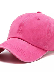 Damen Vintage Cap mit verstellbarem Verschluss – Rosa Stil 1