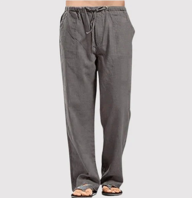 Oliver - baumwoll-leinen herrenhose