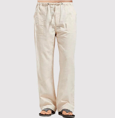 Oliver - baumwoll-leinen herrenhose