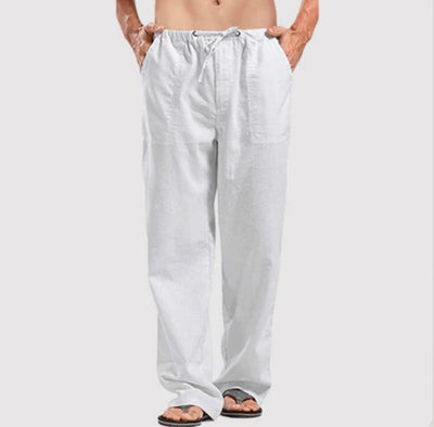 Oliver - baumwoll-leinen herrenhose