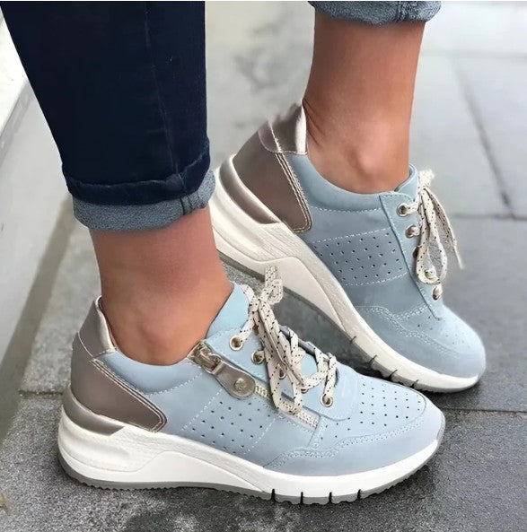 Bequeme orthopädische keilsneaker damen – wintermode 2025