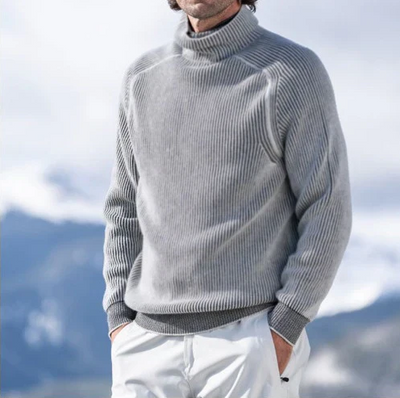 Eleganter Kaschmir-rollkragenpullover für männer