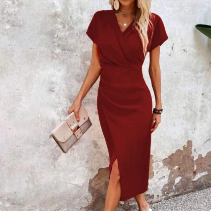 Adcene - stilvolles drapiertes kleid für besondere anlässe