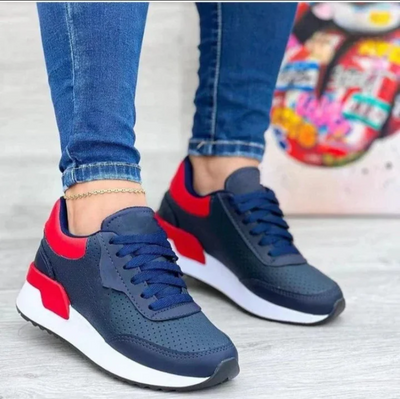 Darja - dreifarbige damen-sneaker mit modernem design – sneakers