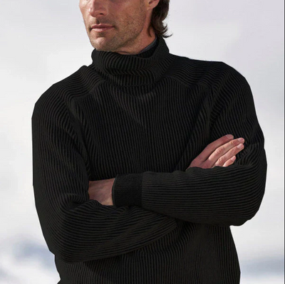 Eleganter Kaschmir-rollkragenpullover für männer