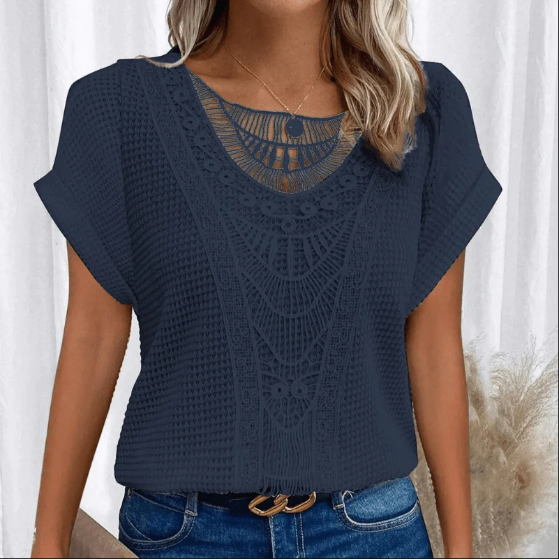 Luxuriöse luftige bluse für damen