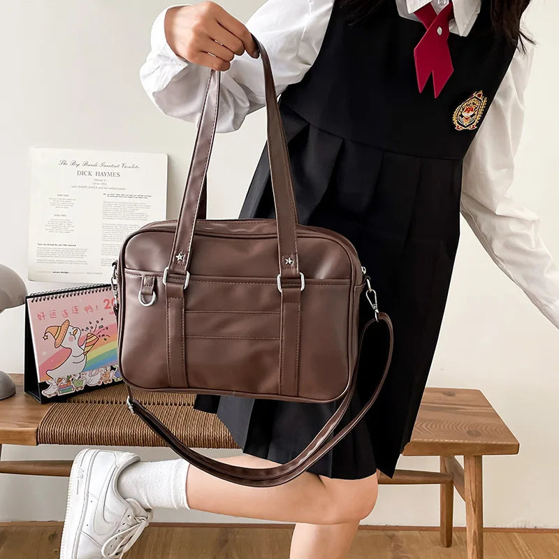 Vintage Veganes Leder Strandtasche – Große Tote, modisch & nachhaltig