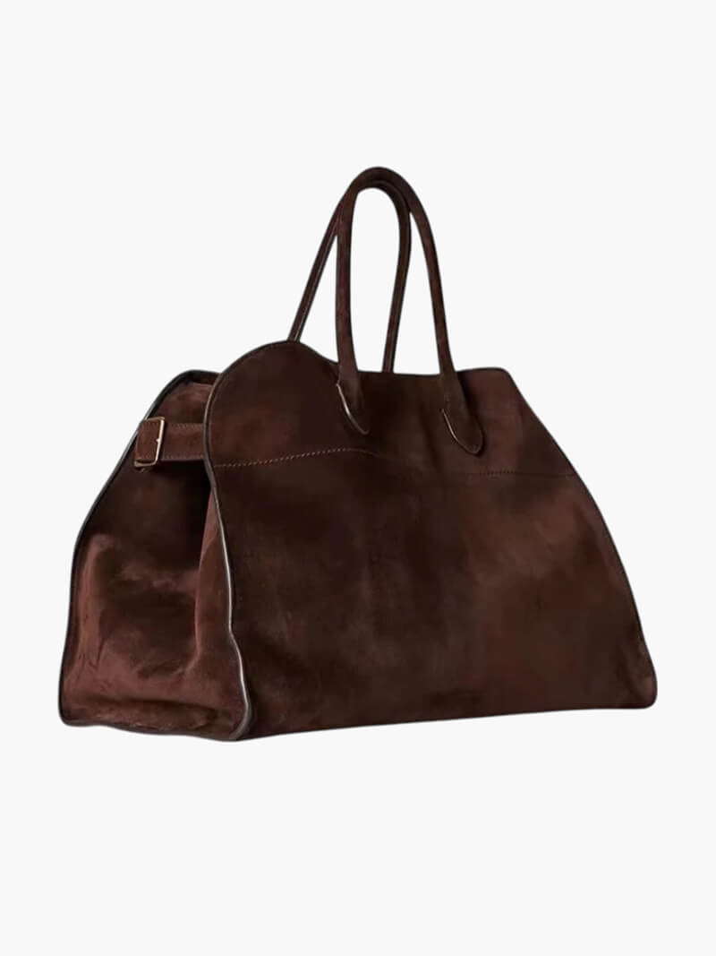 Grosse vegane Wildleder Tasche für Damen