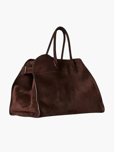 Grosse vegane Wildleder Tasche für Damen