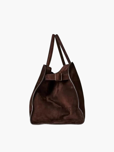 Grosse vegane Wildleder Tasche für Damen