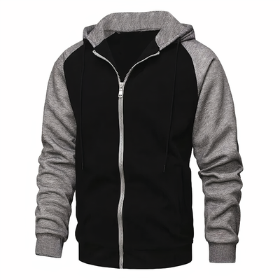 Sportlicher Zip Hoodie mit Verstellbarer Kapuze