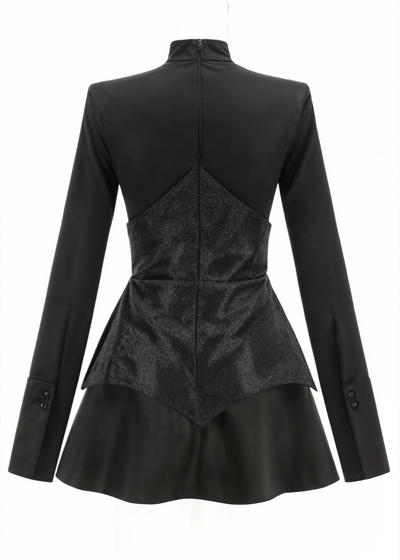 Charlotte | Pailletten-Patch-Minikleid