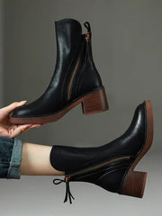 Stiefelette Mit Reißverschluss - Lea – Schwarz