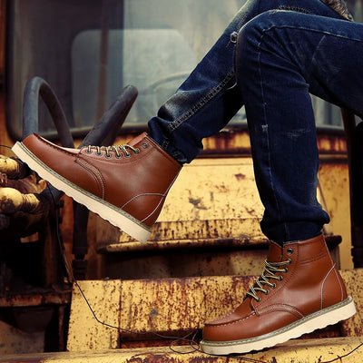 Retro-winterstiefel für herren | warm & robust