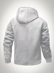 Übergangsjacke Herren | Zip Hoodie Herren | Kapuze & Wärmekomfort – Weiß