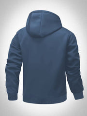 Übergangsjacke Herren | Zip Hoodie Herren | Kapuze & Wärmekomfort – Blau