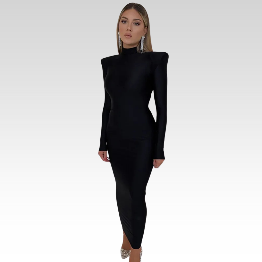 Kyra | Maxikleid mit Rollkragen