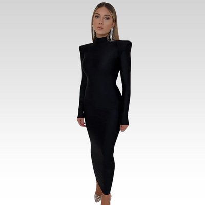 Kyra | Maxikleid mit Rollkragen