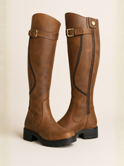 Antonia | Stilvolle Und Elegante Kniehohe Damenstiefel – Braun
