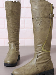 Antonia | Stilvolle Und Elegante Kniehohe Damenstiefel – Grün