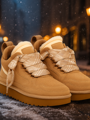 Winterstiefel Damen | Rutschfeste Sohle für sicheren Halt | Winterboots Damen – Beige