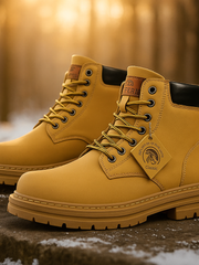 Winterstiefel Herren | Trekkingschuhe für Herren | Rutschfeste Profilsohle für sicheren Halt – Braun