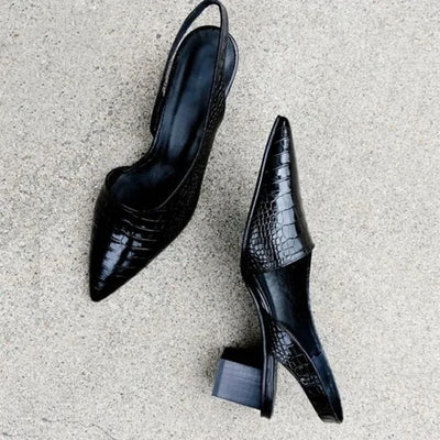 Elegante Slingback-Pumps mit Blockabsatz