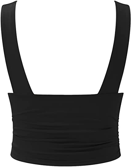 Damen V-Ausschnitt Top ärmellos – Figurbetont & Elegant