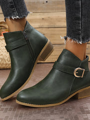 Theresa | Stilvolle Und Elegante Chelsea Stiefeletten – Grün