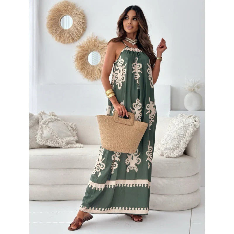 Zuriel – Trendiges Neckholder-Maxikleid