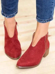 Stilvolle Damen Stiefeletten - Eveline – Rot
