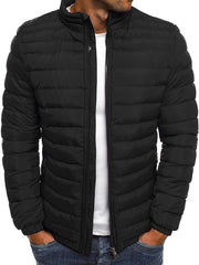 Aldwin | Herren Leichte Steppjacke Stehkragen – Schwarz