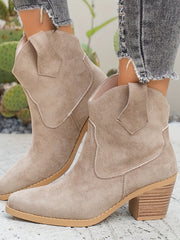 Isabella | Modische Und Elegante Western Stiefeletten – Beige